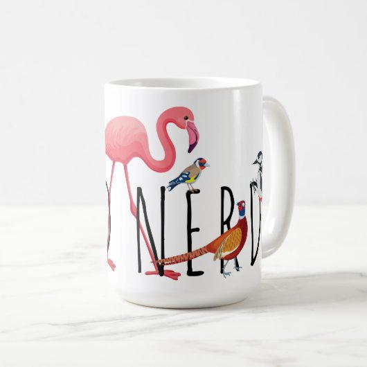 Mug Oiseau Nerd Matin (Devant droit)