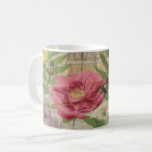 Mug Oiseau Nid Floral Jardin Fleur Papillon Art (Devant gauche)