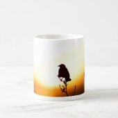 Mug Oiseau noir à ailes rouges 11oz (Centre)
