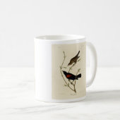 Mug Oiseau noir à ailes rouges - Oiseaux d'Amérique d' (Devant droit)