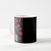 Mug Oiseau noir drôle F-caw-f Anti Saint-Valentin Céli (Devant gauche)