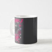Mug Oiseau noir drôle F-caw-f anti Saint Valentin Céli (Devant gauche)