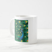Mug Oiseau Paon Bleu (Devant gauche)