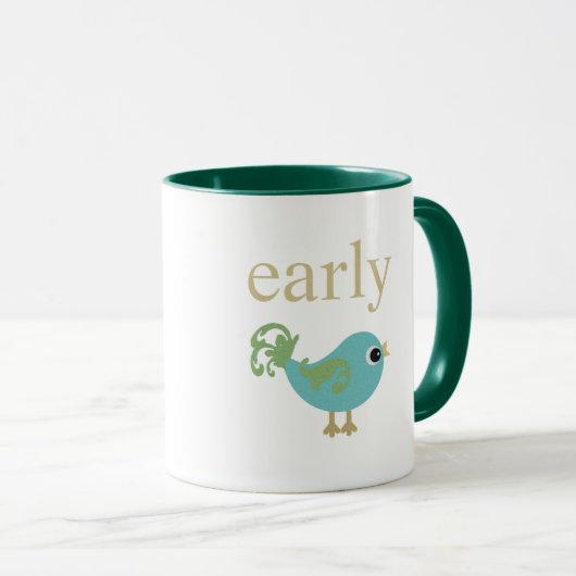 Mug Oiseau précoce (Devant droit)
