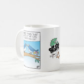 Mug Oiseau qui défèque des fleurs (Devant gauche)