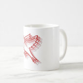 Mug oiseau rouge animal à couches (Devant droit)