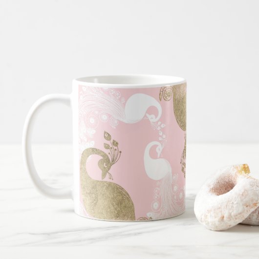 Mug Oiseau royal rose (Avec donut)