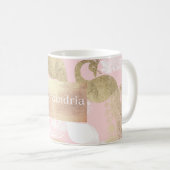 Mug Oiseau royal rose (Devant droit)