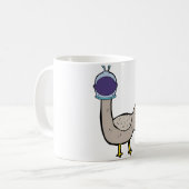 Mug oiseau spatial astronaute animal oiseau idiot (Devant gauche)