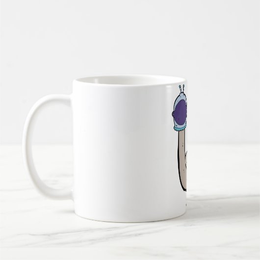 Mug oiseau spatial astronaute animal oiseau idiot (Gauche)