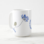 Mug Oiseau sur fleur (Devant gauche)