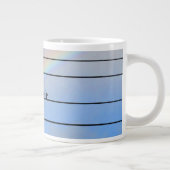 Mug - Oiseau sur les lignes téléphoniques avec nom (Droite)