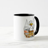 Mug Oiseau travailleur du chantier naval comique (Devant droit)