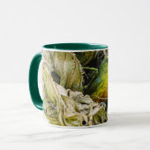 Mug Oiseau tropical Euphonie à dos d'olive (Devant gauche)