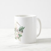 Mug Oiseau Tropical Fleurs d'Orchidée Rose Aloha (Devant droit)
