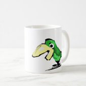 Mug Oiseau Vert (Devant droit)