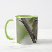 Mug Oiseau vert, Vireo à yeux rouges, Photographie can (Gauche)