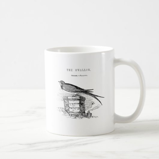 Mug oiseau vintage (Droite)