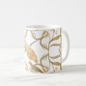 Mug Oiseaux à fleurs Art nouveau (Devant droit)