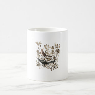 Mug Oiseaux à l'aquarelle vintage sur branches décorat