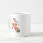 Mug oiseaux abstraits (Devant gauche)