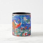 Mug Oiseaux, animaux et Plantes floraux (à gauche) Jak (Centre)