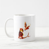 Mug Oiseaux Art Brown Chouette Tawny (Gauche)