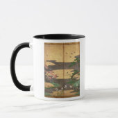 Mug Oiseaux avec des fleurs d'automne et d'hiver (Gauche)