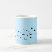 Mug Oiseaux bleu clair noir motif (Centre)