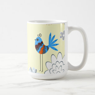Mug Oiseaux bleus décoratifs modernes