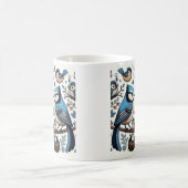 Mug Oiseaux bleus excentriques (Centre)