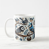 Mug Oiseaux bleus excentriques (Gauche)