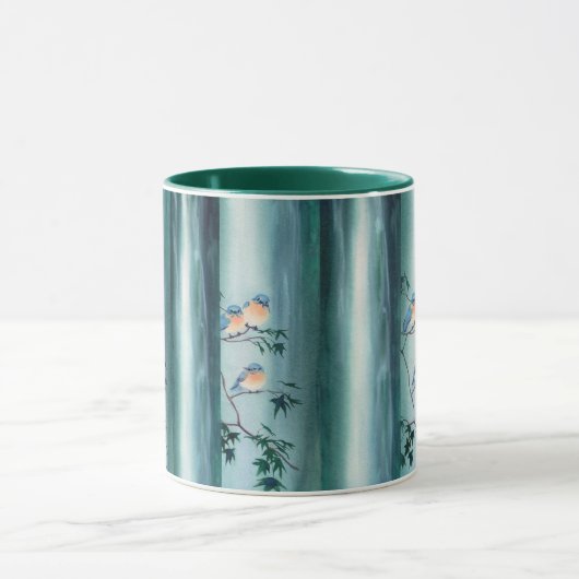 Mug OISEAUX BLEUS HEUREUX par SHARON SHARPE (Centre)