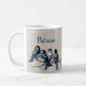 Mug Oiseaux bleus sur une branche (Gauche)