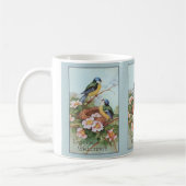 Mug Oiseaux bleus vintages Pâques (Gauche)