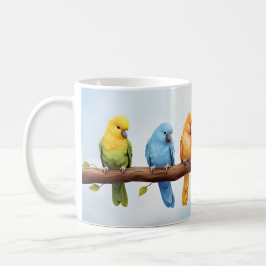 Mug Oiseaux colorés (Gauche)