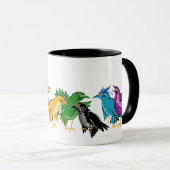 Mug Oiseaux colorés d'une plume (Devant droit)
