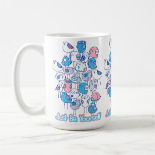 Mug Oiseaux Colorés Empilés : Soyez Vous-Même