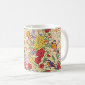 Mug Oiseaux colorés et fleurs (Devant droit)