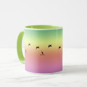 Mug - Oiseaux côtiers au lever du soleil (Devant gauche)