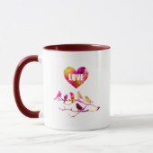 Mug Oiseaux d'amour cœur (Gauche)