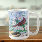Mug Oiseaux dans la cour arrière Art peint à la main