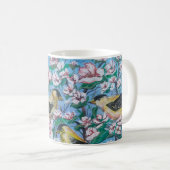 Mug Oiseaux Dans La Nature Bleu (Devant droit)
