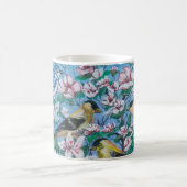 Mug Oiseaux Dans La Nature Bleu (Centre)