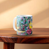 Mug Oiseaux dans le jardin peint à la main