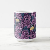 Mug Oiseaux dans le jardin violet lilas (Centre)