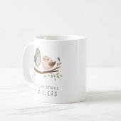 Mug Oiseaux d'aquarelle minimaliste (Devant gauche)