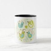 Mug oiseaux de bande dessinée de cate (Centre)