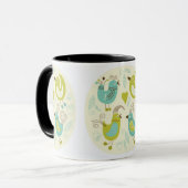 Mug oiseaux de bande dessinée de cate (Devant gauche)