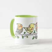 Mug Oiseaux de Dessin Animé Mignons, Illustration (Devant gauche)